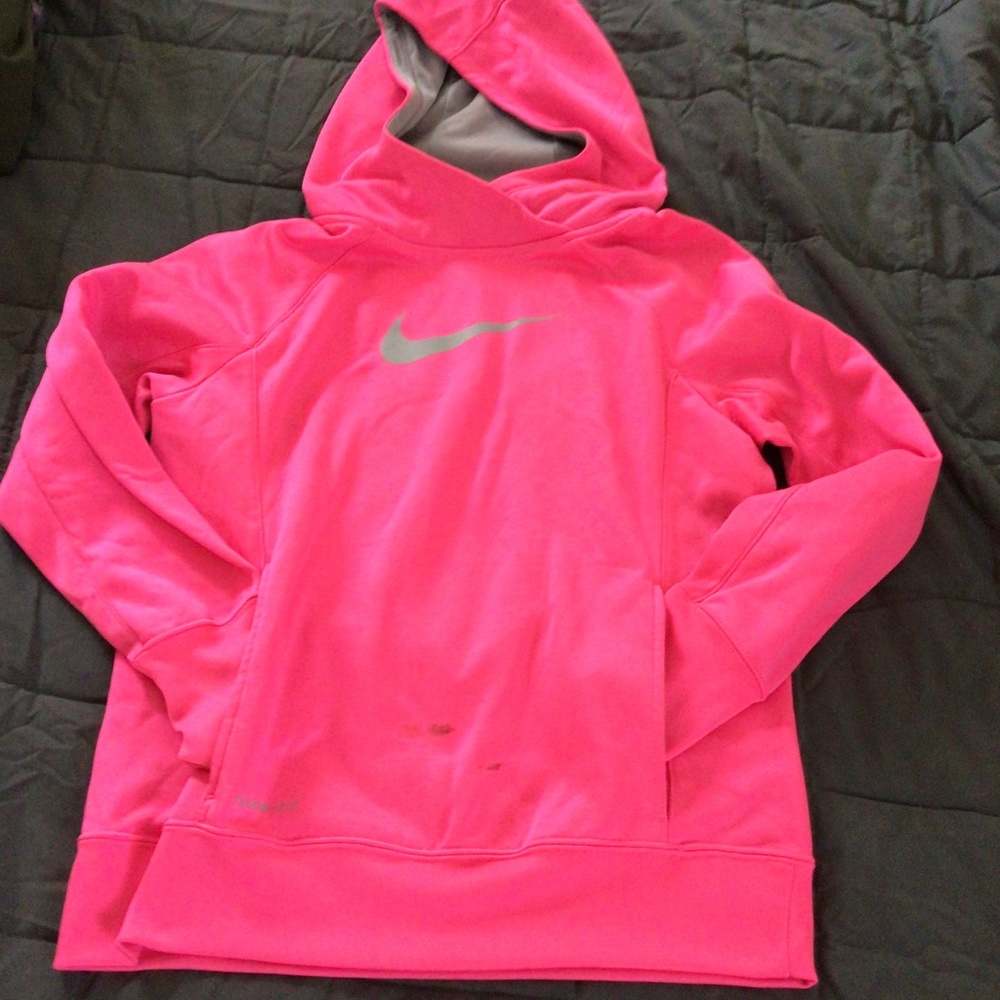 Neon Pink Nike ThermaFit Pullover